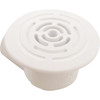 Large Face Lo Pro Drain Assembly, 1/2"S - White