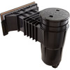 Skimmer Complete, Pent Bermuda WM, 1-1/2"fpt, Vinyl/Fiber, Blk