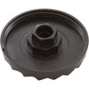 Knob, Waterway, F.A.S., 1" Scalloped, Black