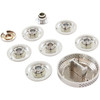 Cap Set, Marshall Gruber VIP3, 6-Jet, Chrome Plated ABS