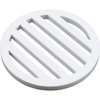 3" Round Deck Drain Cover, White