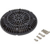 8" Galaxy Drain Cover With Screw Pack, Dk Gray
