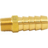 Barb Adapter, 3/8" Barb x 1/8" Male Pipe Thread, Brass