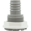 Bulkhead Fitting, Waterway, 3/4"b, Swirl, Gray