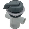 Diverter Valve, Hydro-Air/BWG Hydroflow, 1/2"s, 3 Port, Gray