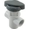 Diverter Valve, Hydro-Air/BWG Hydroflow, 3/4"s, 3 Port, Gray