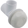 On/Off Valve, Waterway, 1"s x 1"s, Single Port, White