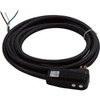 In-Line GFCI, 15A, 115v, SPST, 15 foot Cord, (B/W/with G)