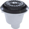 Main Drain, WW Anti Vortex, 8" Rnd, Vinyl, 1-1/2"s, Black