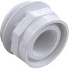 Wall Fitting, WW, Vinyl Liner, 3"hs, 1-1/2"fpt, 3-1/2"fd, Wht