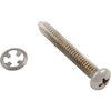 Light Lock Screw, Hayward, Duralite, with Fastener, Plastic