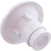 Wall Fitting, 6" dia, 2-3/8" Hole Size, 2" Slip, White