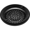 Main Drain Grate, WW Anti Vortex, 8" Rnd, w/Collar, Black