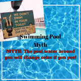 Swimming Pool Myths # 5 : The pool water around you will change color if you pee!