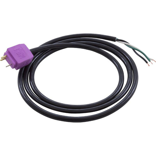 Switched Accessory Cord, Molded, 48", Lt.Violet, 18/3