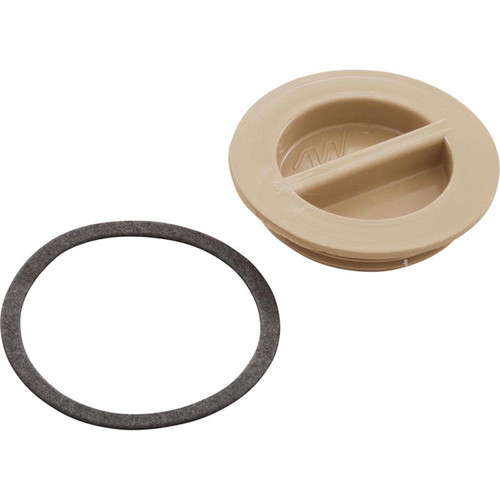 Flush Plug 1 1/2" With Gasket - Beige