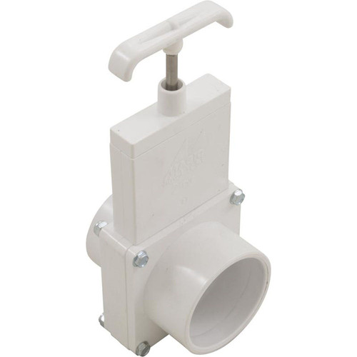 Gate Valve, 3 pc, Magic Plastics, 2" Slip x 2 " Spigot, 80 PSI