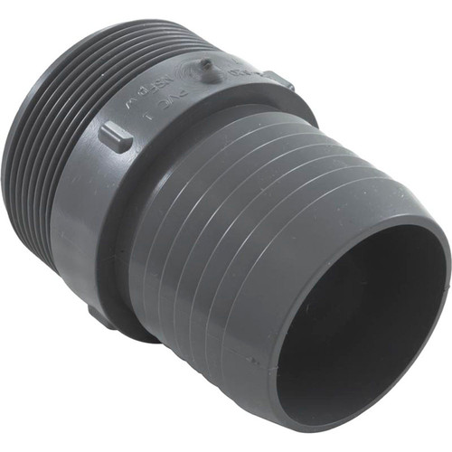 Barb Adapter, Lasco, 2" Male Pipe Thread x 2" Barb, PVC