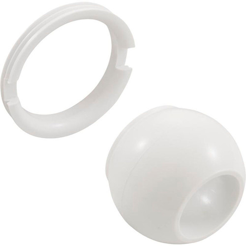 Eyeball, BWG Hydro Jet, w/ Retainer Ring White