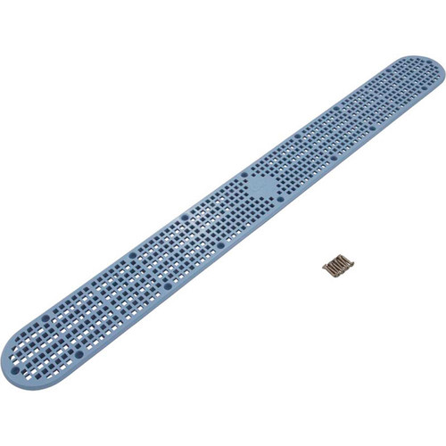32" Channel Drain Cover With Screws, Light Blue