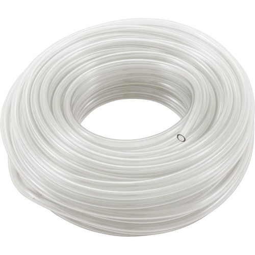 Tubing, Suction, Blue-White, C-600, 3/8"od, 100ft, Clear PVC