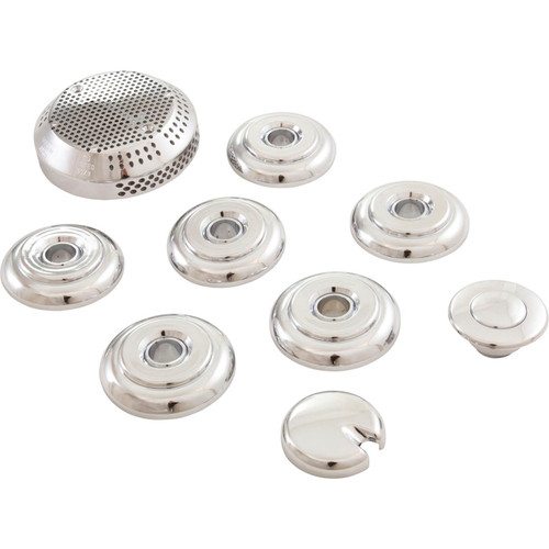 Cap Set, Marshall Gruber VIP3, 6-Jet, Chrome Plated ABS