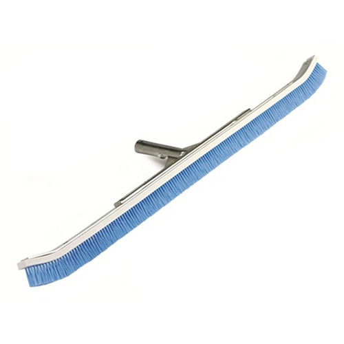 R111342 Pentair #905 24" Wall Brush Blue Nylon Bristle Curved Alum Back