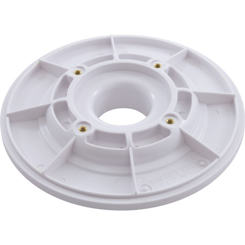 Wall Fitting, 6" dia, 1-7/8"hs, 1-1/2"mpt, White