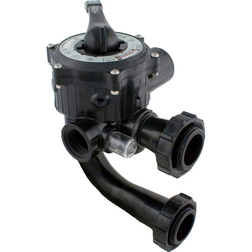 Multiport Valve, Hayward SP0710X62, 1-1/2", 6 Pos, w/Gauge