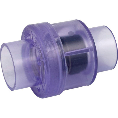 Check Valve, Waterway, Spring, 1-1/2" Slip, 1/4 lb, Air