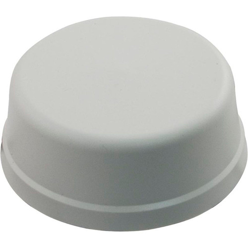 Air Button, Herga, Mushroom, 1/4"hs, 2-9/16"fd, w/o Tubing, Wht