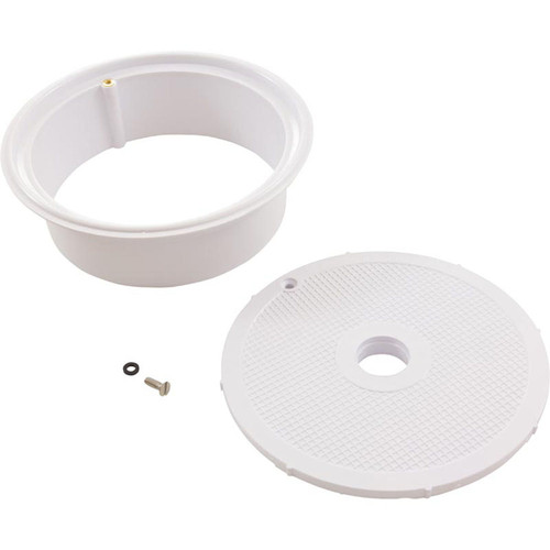 Skimmer Lid, Pentair, 6", w/ Ring, White