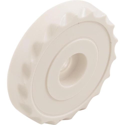 Knob, Waterway, F.A.S., 1" Scalloped, White