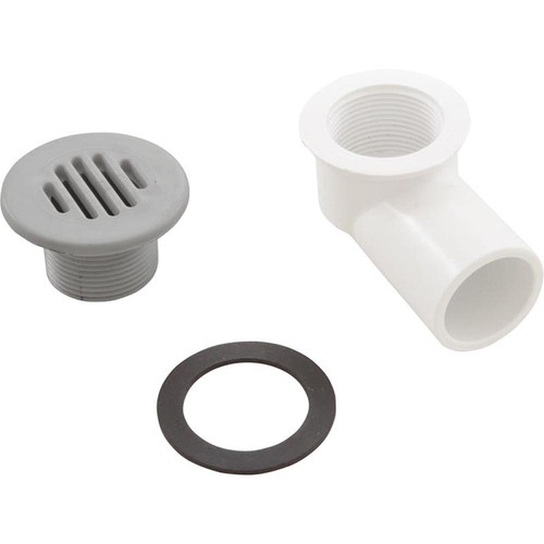 Drain Assembly, Low Profile, 3/4"Socket/1"Spg., Gray