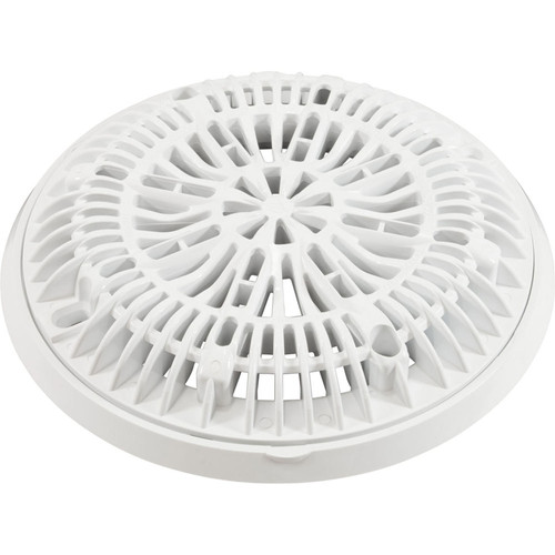 Gunite Main Drain Frame, Galaxy Lid (Av) , White