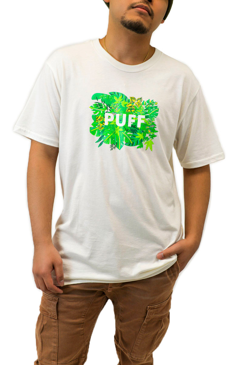 Tropical Plants Hemp Tee White 