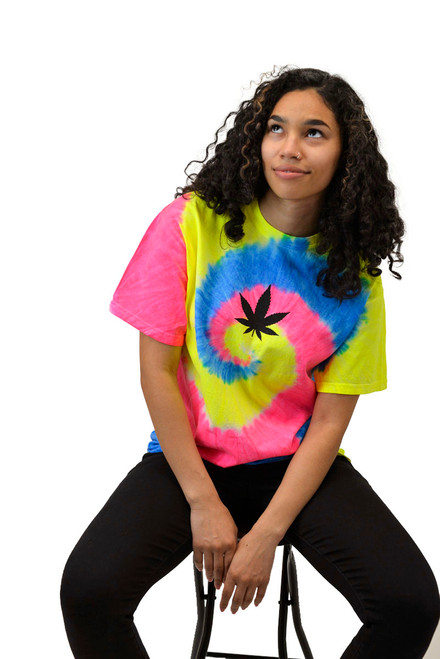 Tie Dye Leaf Tee