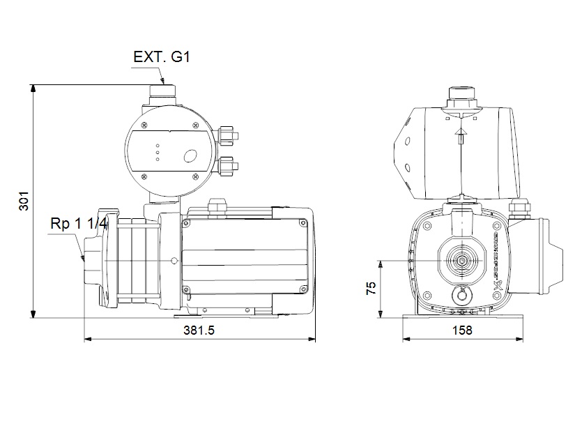 CM Booster 5-46 dimensions