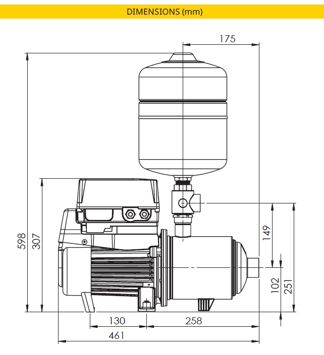 Dynadrive dimensions