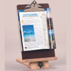 Wooden Reading Stand With Magnetic Clipboard
