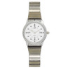 Men's Montiel Braille Watch Silver face, chrome case, expansion band