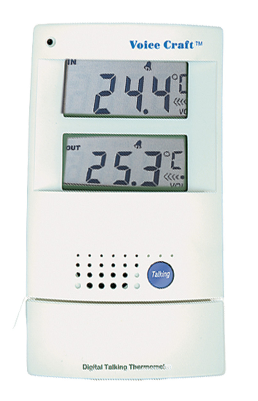 Image: talking indoor outdoor thermometer