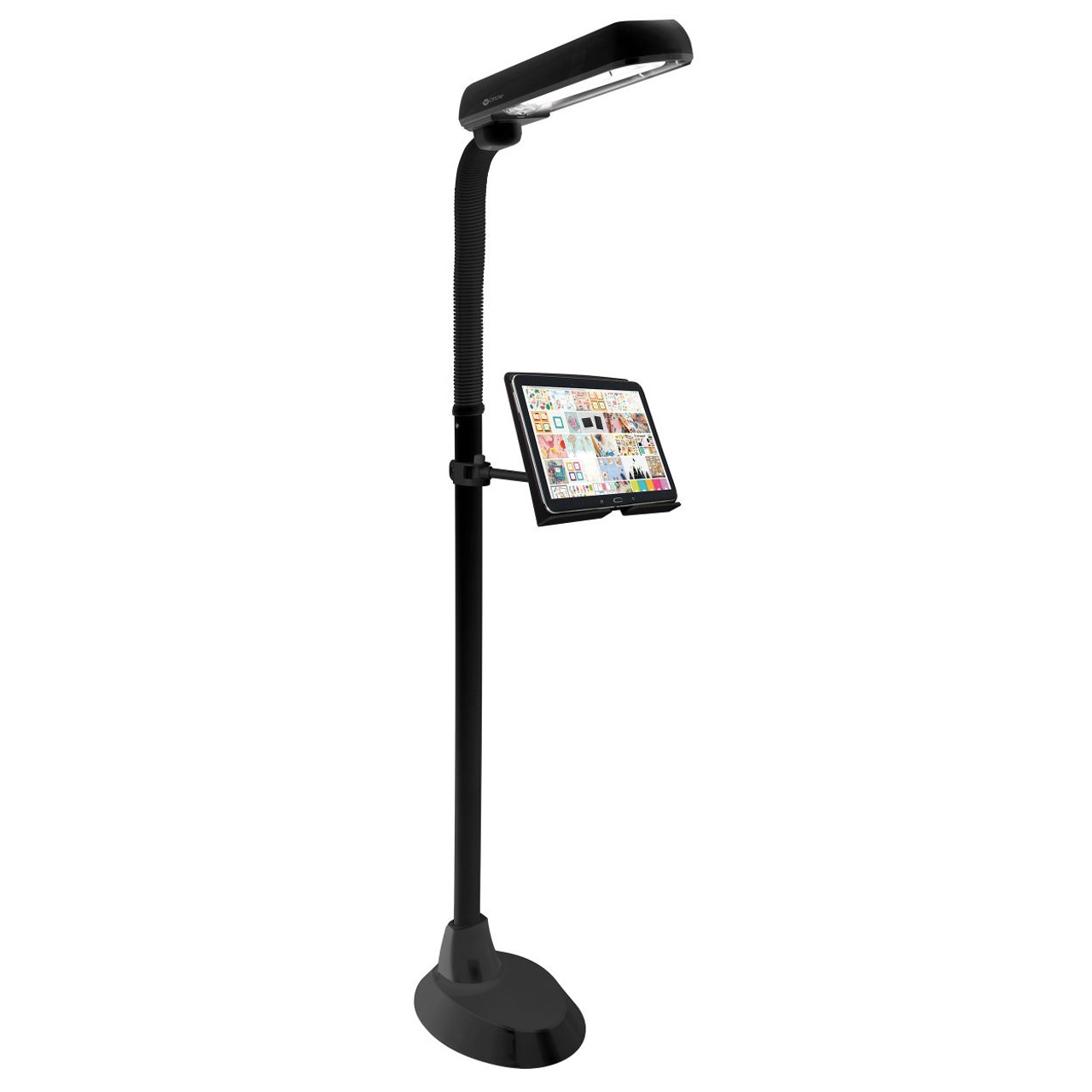 OttLite DesignPro Floor Lamp with Tablet Tray LSS