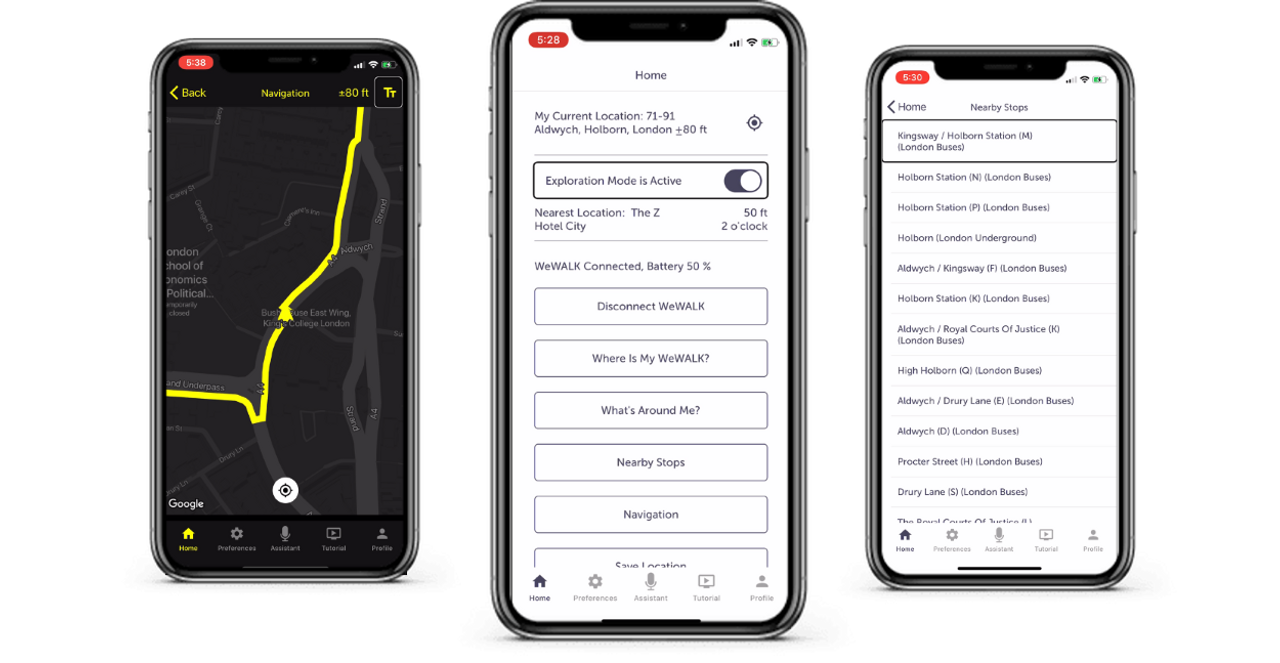 WeWALK Smart Cane, Mobility