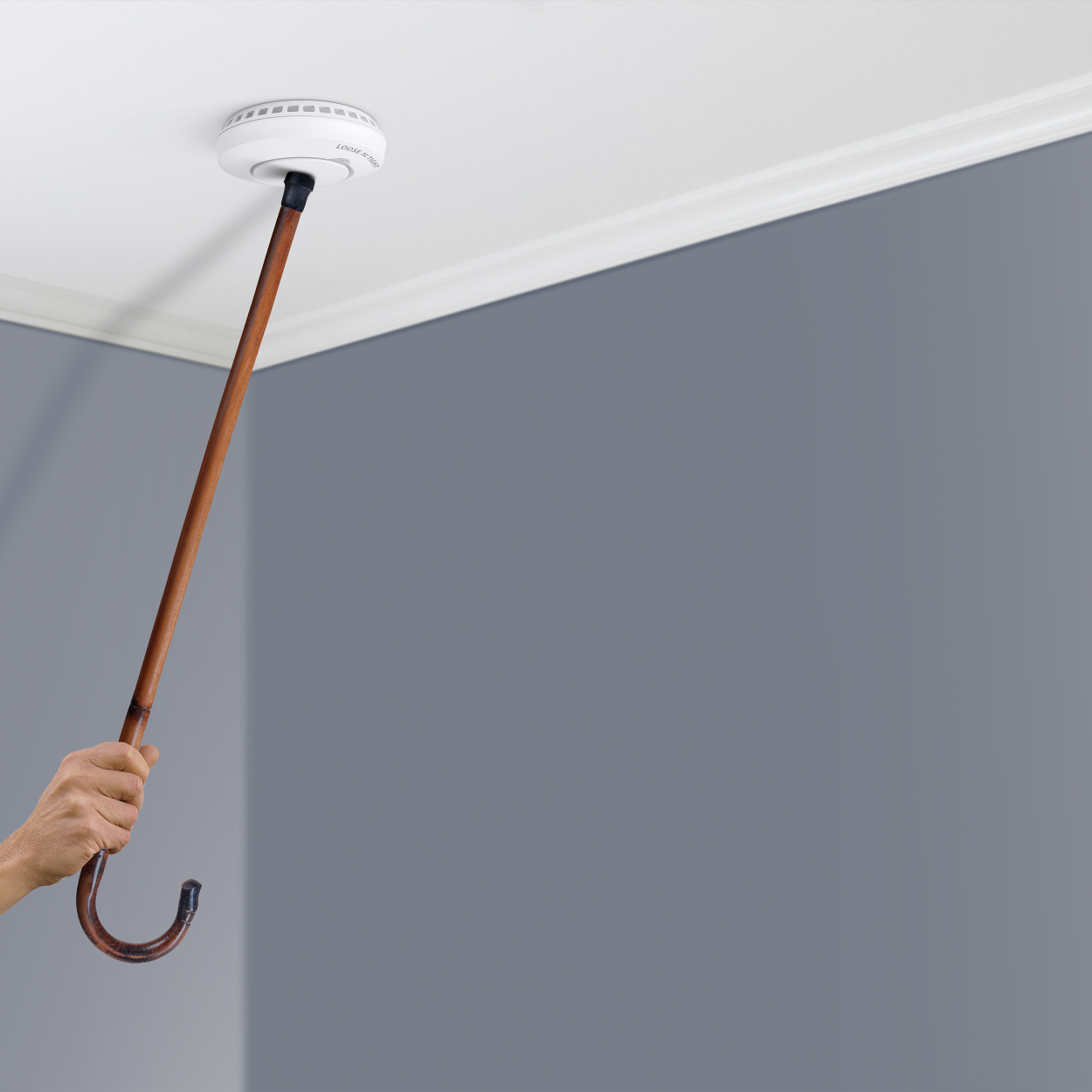 image: Bellman & Symfon smoke detector, silencing with a cane