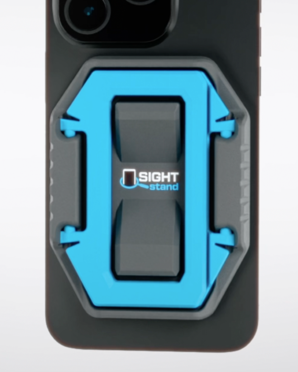Image: sight stand cell phone stand and magnifier, legs folded in