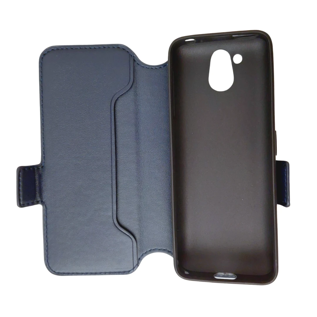 image: blindshell Classic phone case, blue, open inside