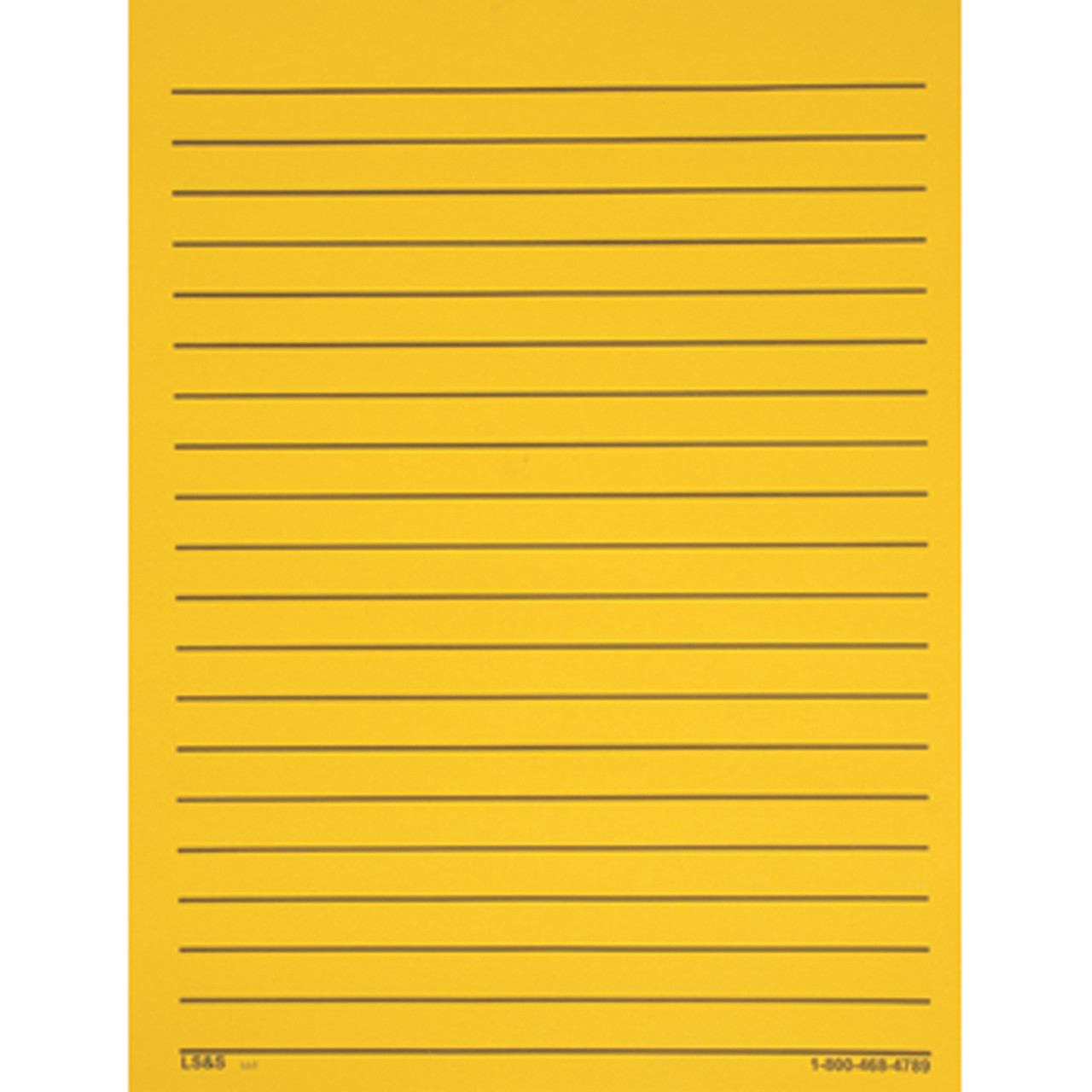 Yellow Bold Line Paper, Single Sided, 100 Sheets