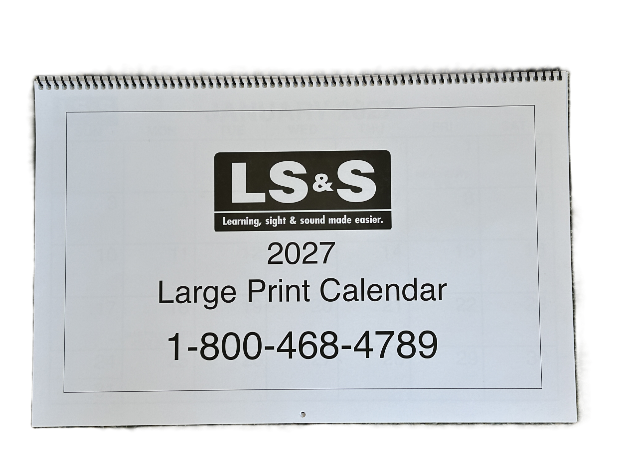 image: 2027 large print calendar, cover