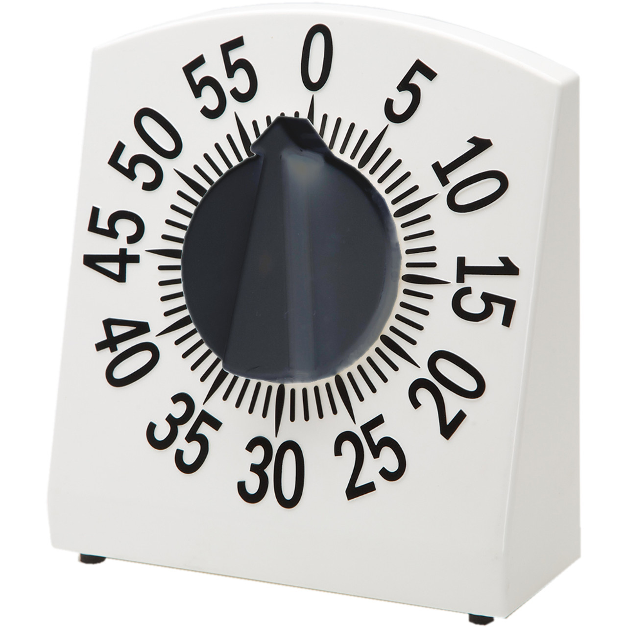 Tactile Low Vision Timer White with Black Numbers